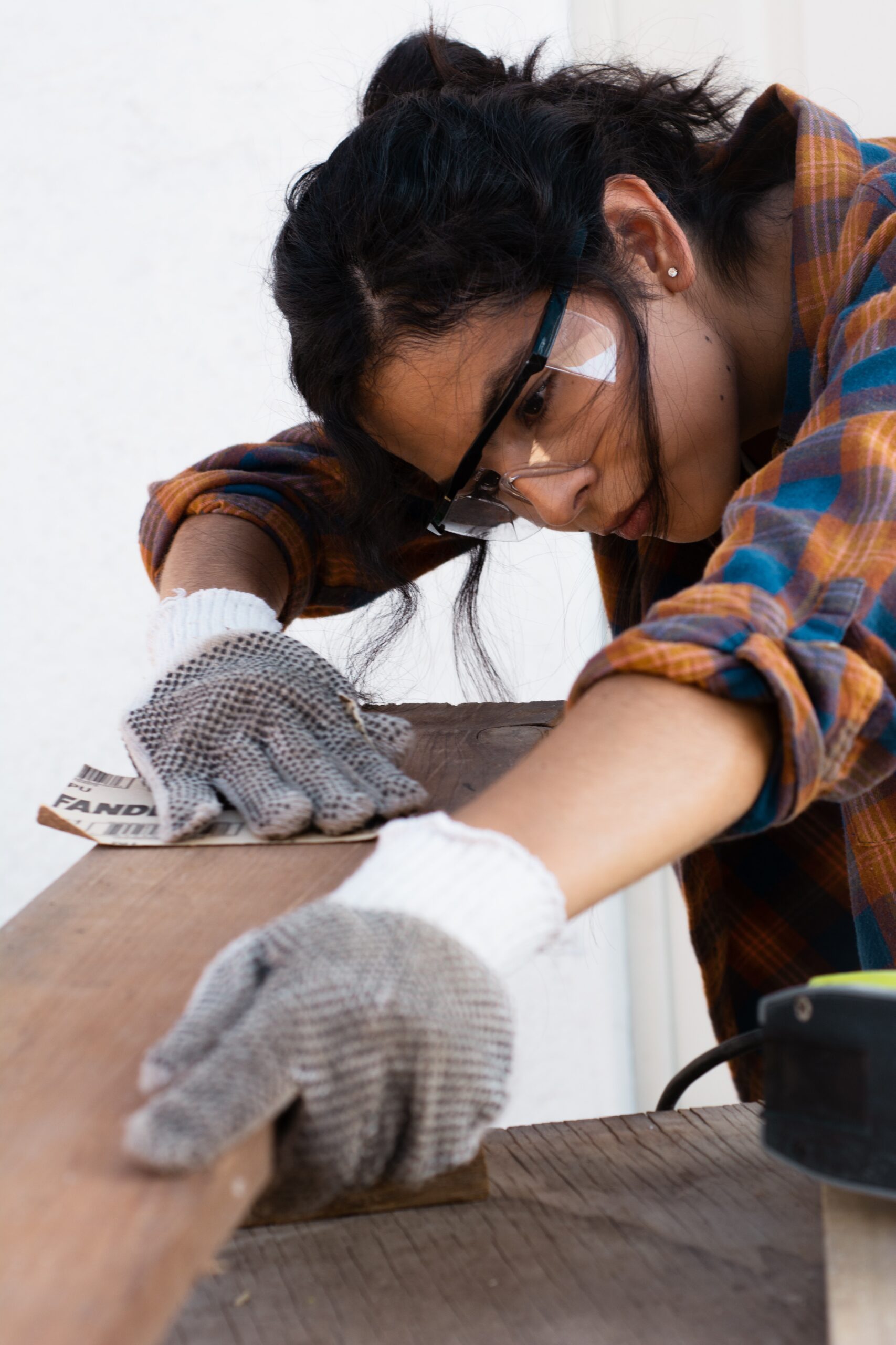 Hand sanding